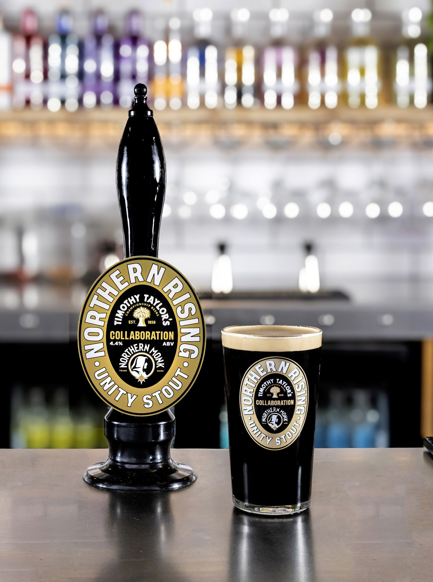 Northern Rising Unity Stout on draught